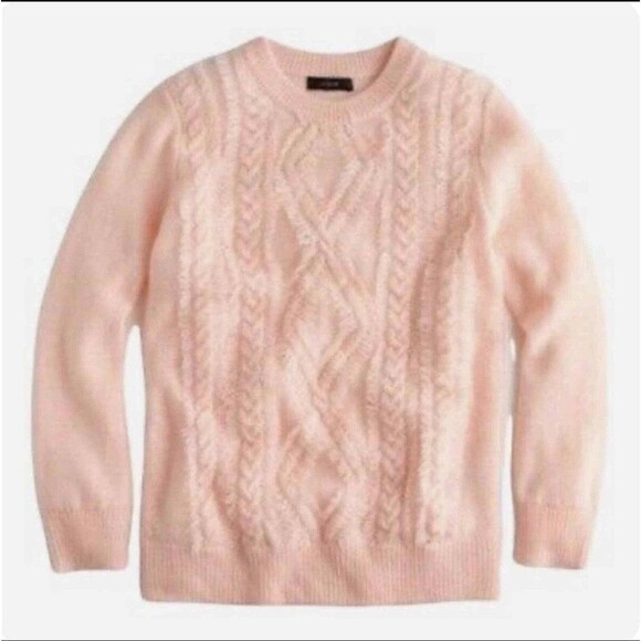 J. Crew Sweaters - J. Crew 100% Merino Wool Dusty Rose Pink Knit Crewneck Sweater Size XXS